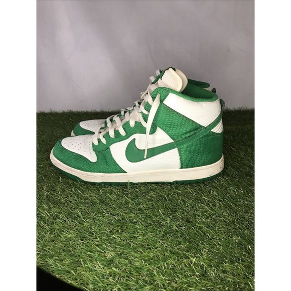Rare Nike Dunk High (2010) Sail / Lucky Green 317982 100 US Men\'s Size 13 Shoes main image 5